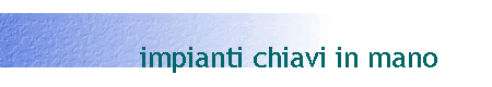 impianti chiavi in mano