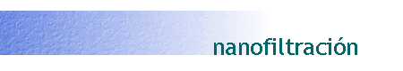 nanofiltración