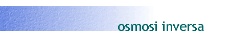 osmosi inversa