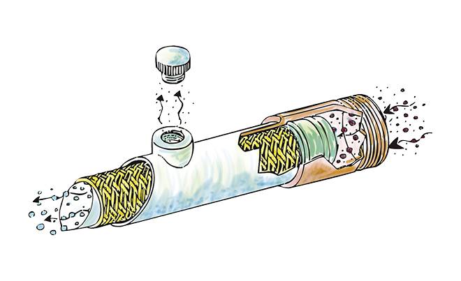 Schéma explicatif de la membrane tubulaire
