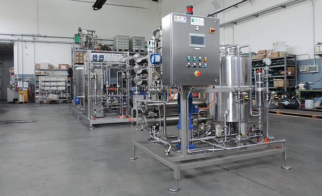 Impianti a membrana per applicazioni alimentari, pronti per la spedizione